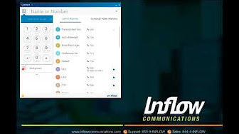 Mitel Connect application screenshot of number pad